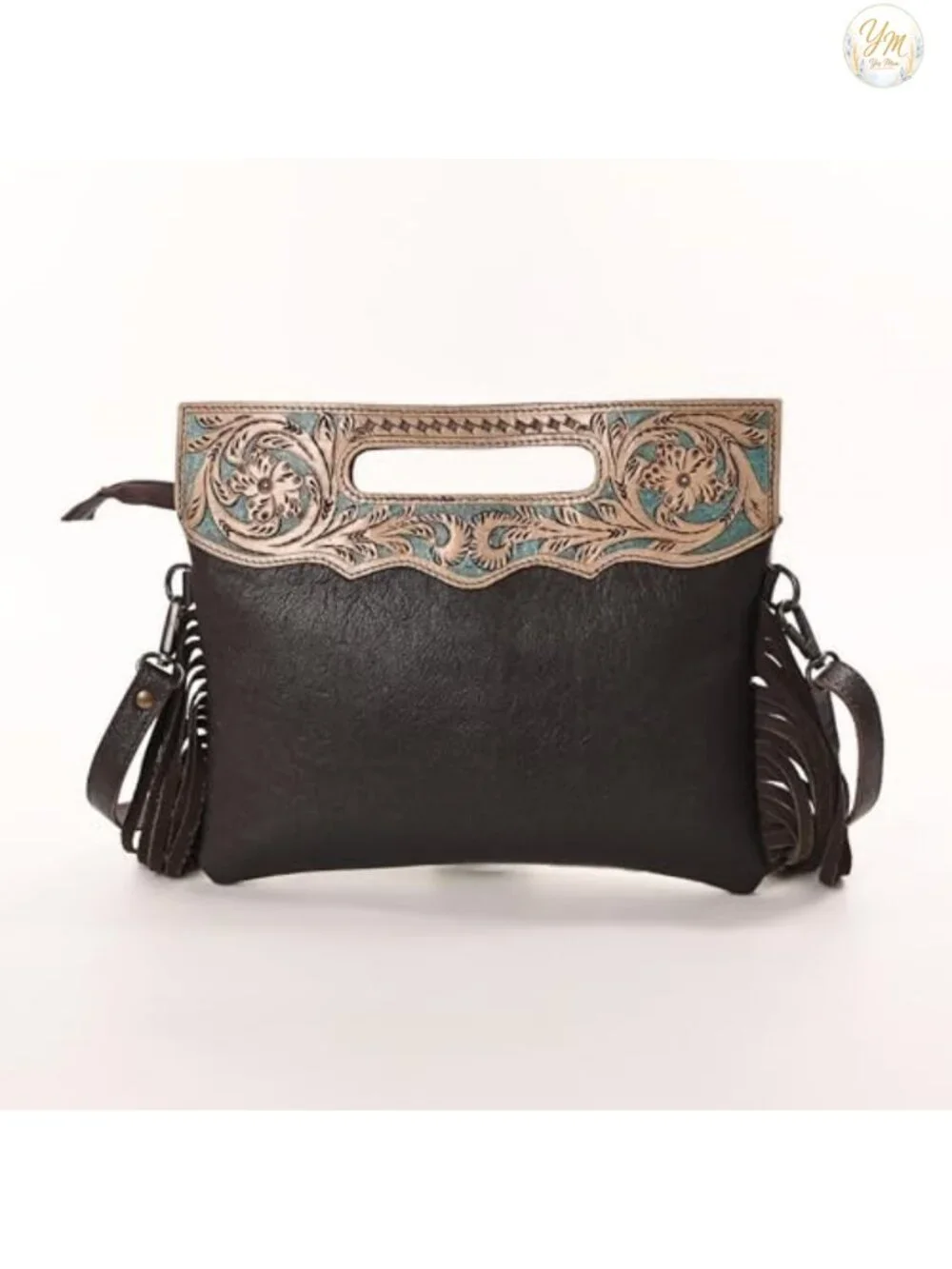 Women Real Cowhide Leather Crossbody Sling Bag with Adjustable Detachable Strap